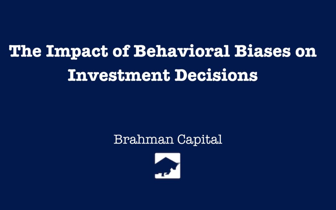 The Impact of Behavioral Biases on Investment Decisions